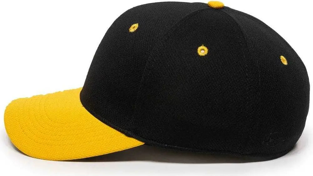 OC Sports MWS25 Flexible Fitting Cap Black Gold