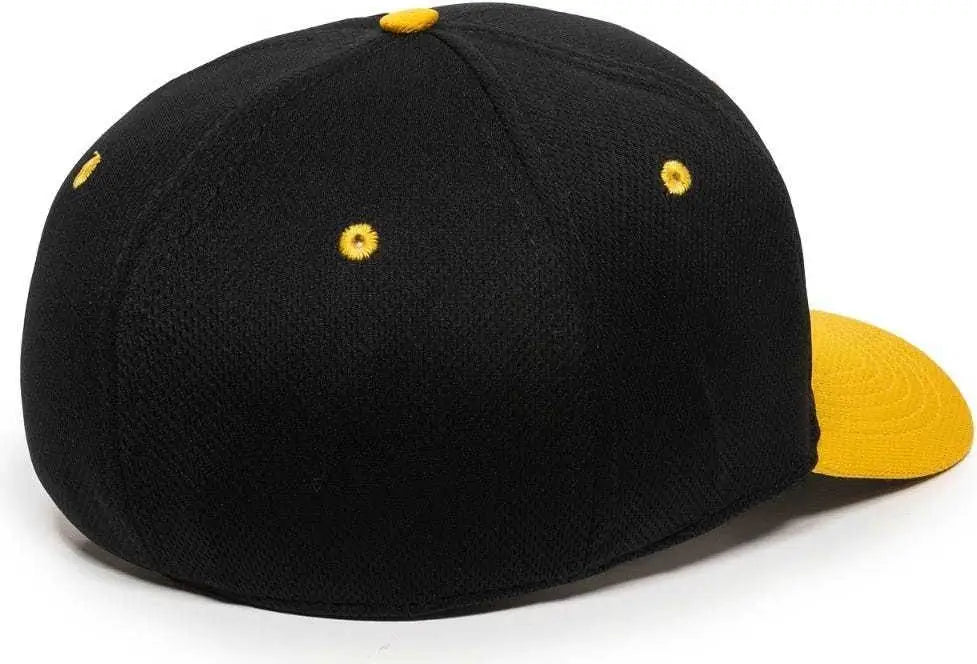 OC Sports MWS25 Flexible Fitting Cap Black Gold