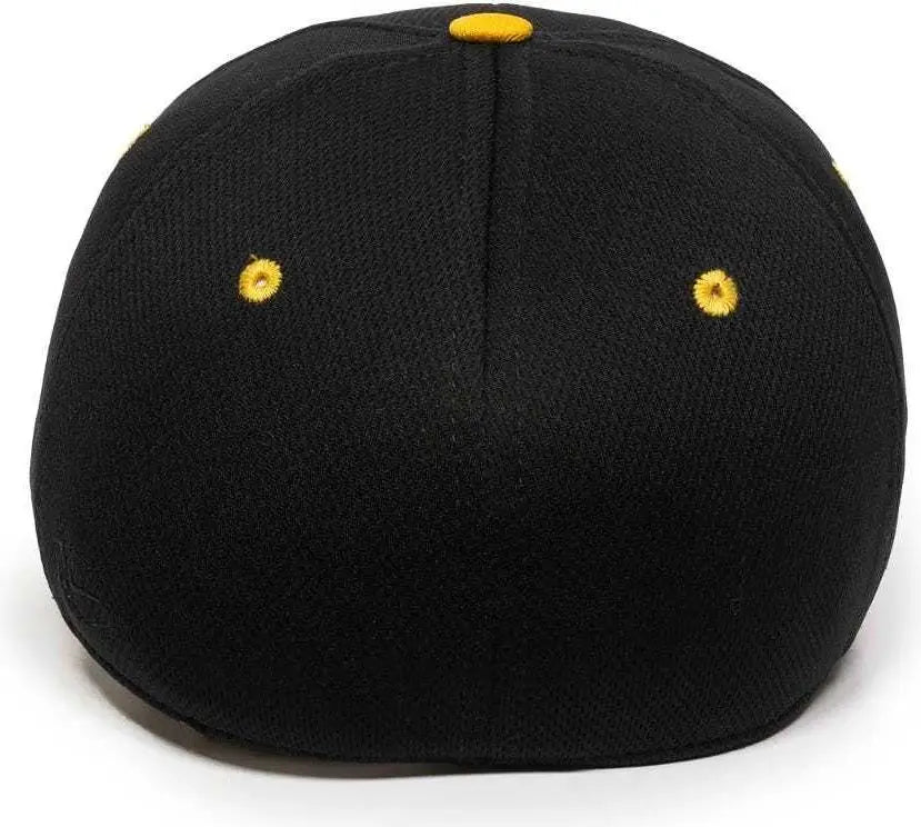 OC Sports MWS25 Flexible Fitting Cap Black Gold
