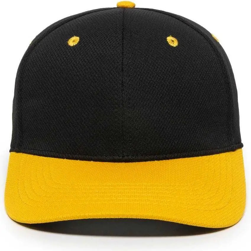 OC Sports MWS25 Flexible Fitting Cap Black Gold