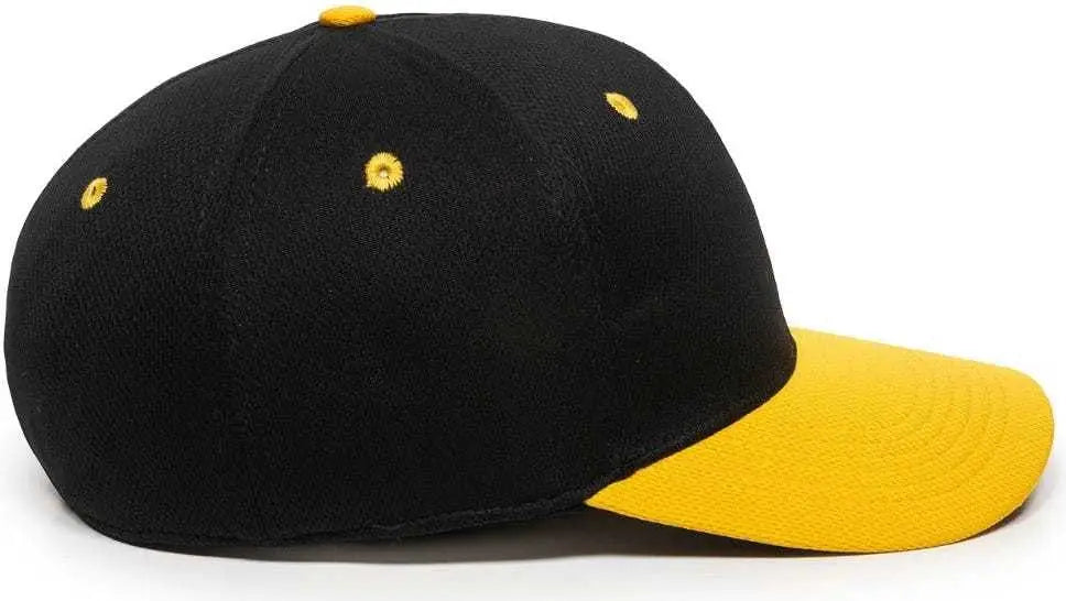 OC Sports MWS25 Flexible Fitting Cap Black Gold