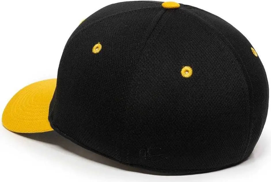 OC Sports MWS25 Flexible Fitting Cap Black Gold