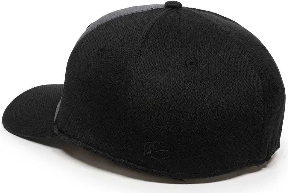 OC Sports MWS25 Flexible Fitting Cap - Graphite Black Black