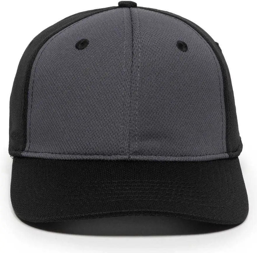 OC Sports MWS25 Flexible Fitting Cap - Graphite Black Black