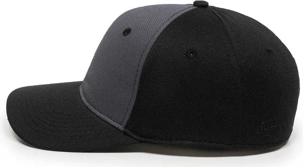 OC Sports MWS25 Flexible Fitting Cap - Graphite Black Black