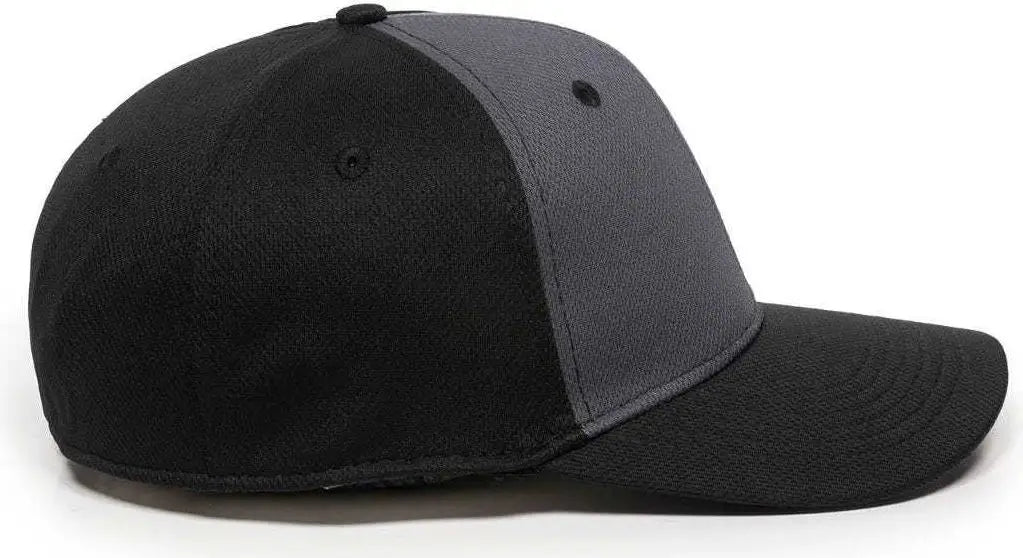 OC Sports MWS25 Flexible Fitting Cap - Graphite Black Black