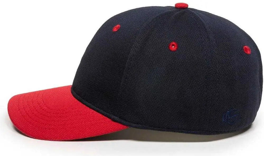 OC Sports MWS25 Flexible Fitting Cap - Navy Red