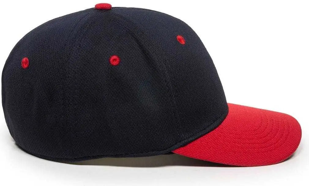 OC Sports MWS25 Flexible Fitting Cap - Navy Red
