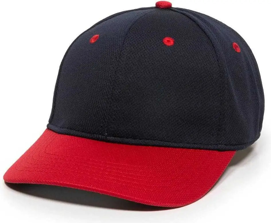 OC Sports MWS25 Flexible Fitting Cap - Navy Red