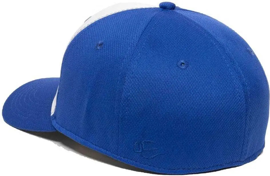 OC Sports MWS25 Flexible Fitting Cap - White Royal Royal