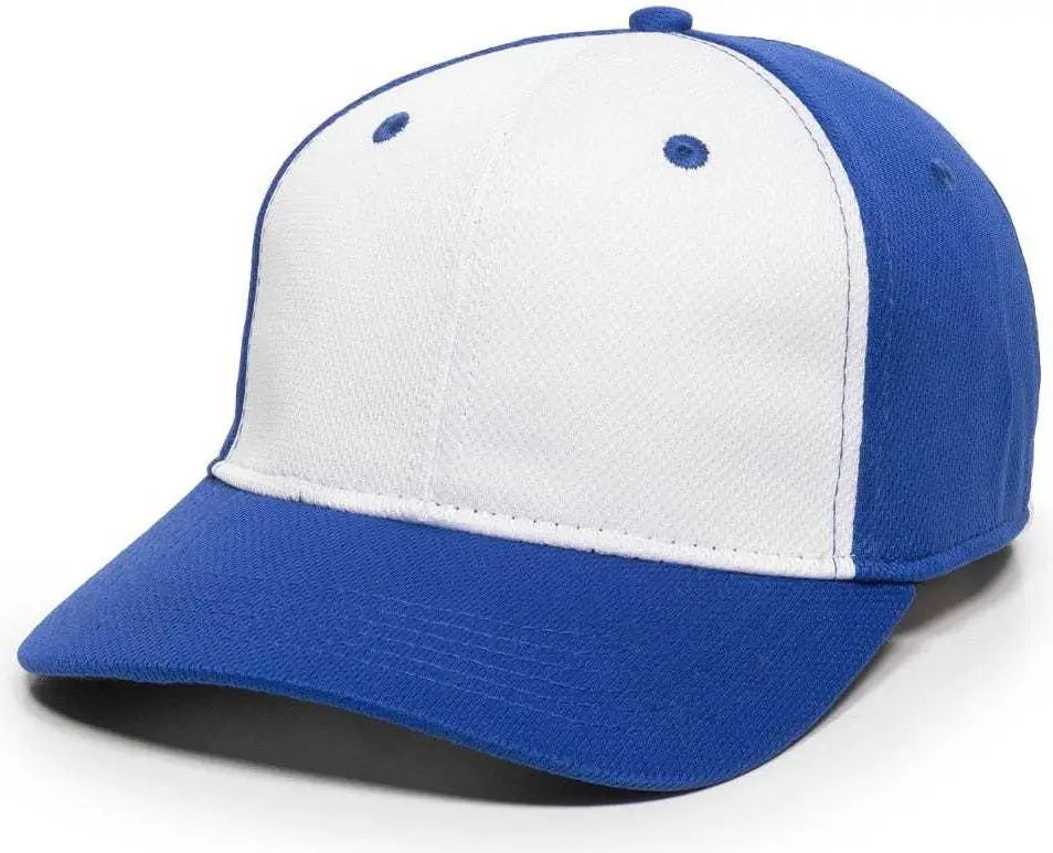 OC Sports MWS25 Flexible Fitting Cap - White Royal Royal