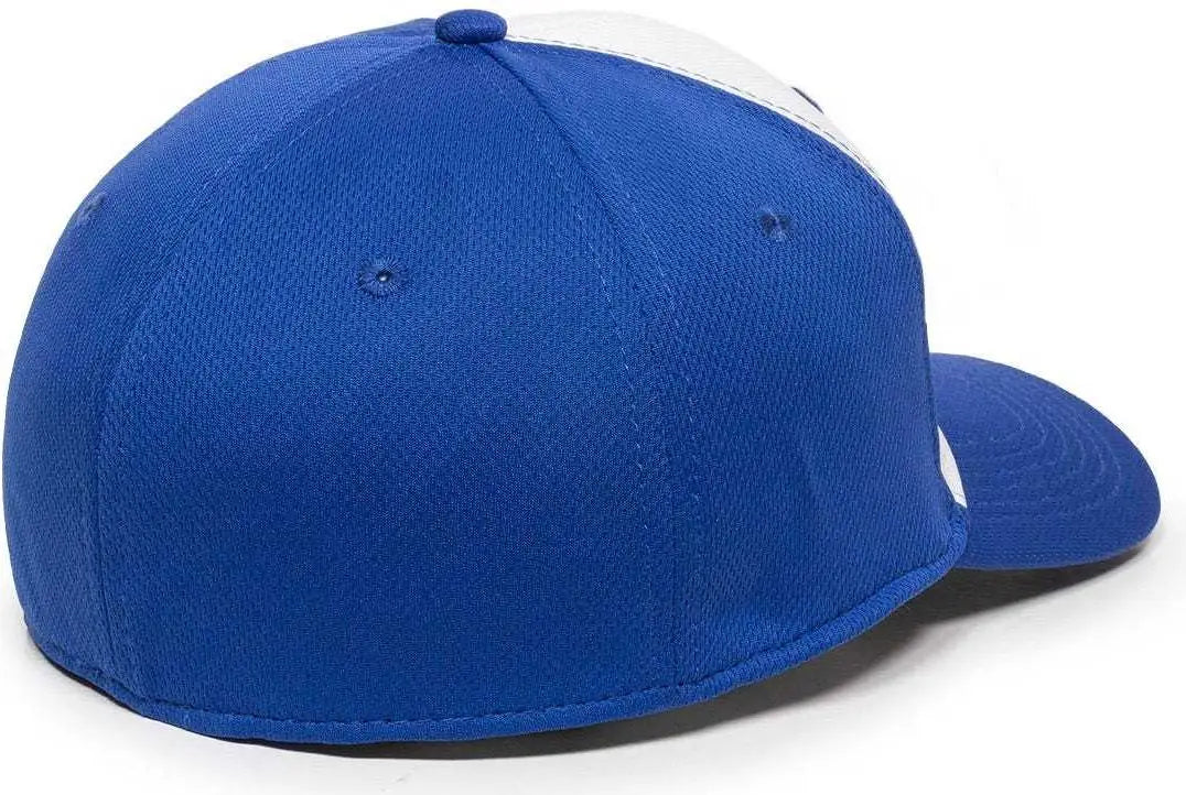 OC Sports MWS25 Flexible Fitting Cap - White Royal Royal