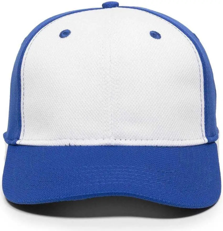 OC Sports MWS25 Flexible Fitting Cap - White Royal Royal