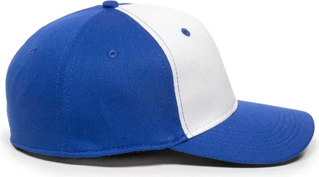 OC Sports MWS25 Flexible Fitting Cap - White Royal Royal