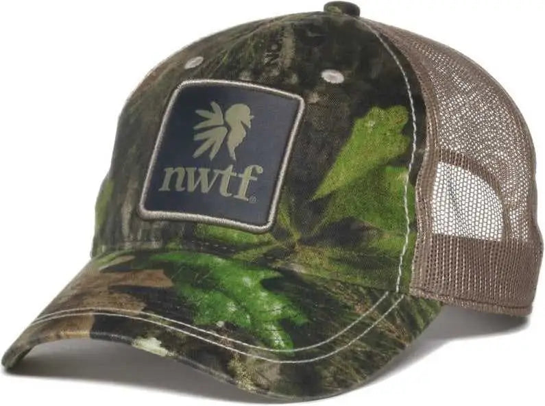OC Sports NWTF32C National Wild Turkey Series Cap - Mossy Oak Obsession Khaki - Mossy Oak Khaki / OSFM