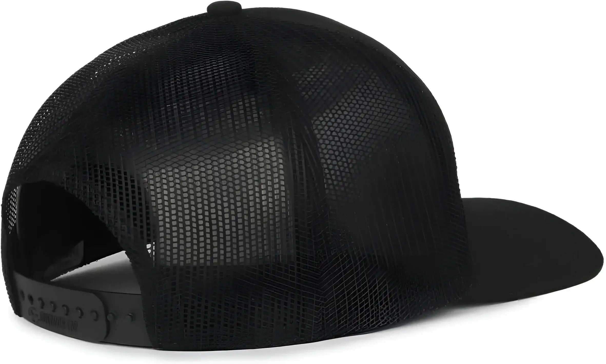 OC Sports OC106 7-Panel Mesh Back Cap -Black Black - Black / OSFM