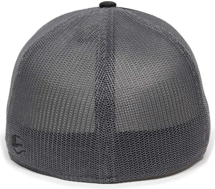 OC Sports OC12M Phenom Performance Twill Front Panel Cap -Black Graphite
