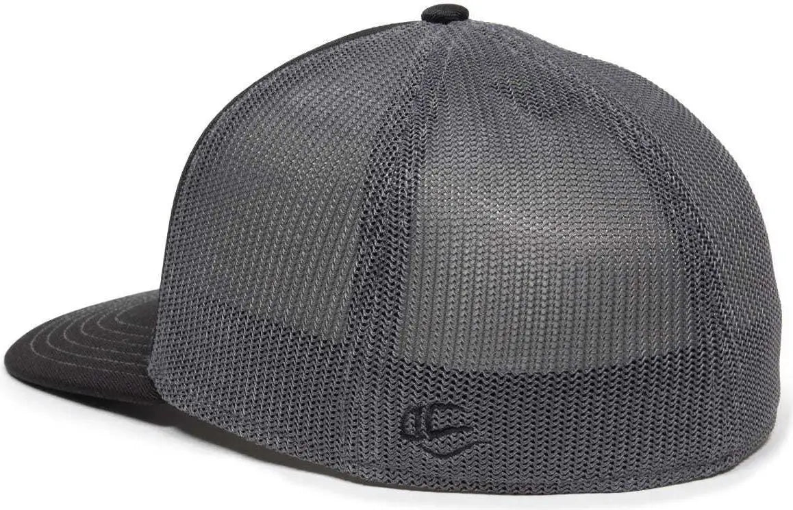 OC Sports OC12M Phenom Performance Twill Front Panel Cap -Black Graphite