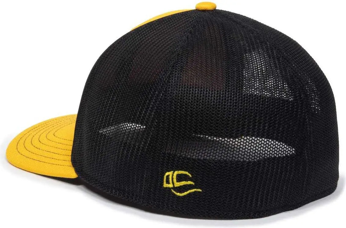 OC Sports OC12M Phenom Performance Twill Front Panel Cap -Gold Black