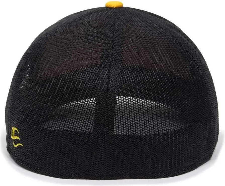 OC Sports OC12M Phenom Performance Twill Front Panel Cap -Gold Black