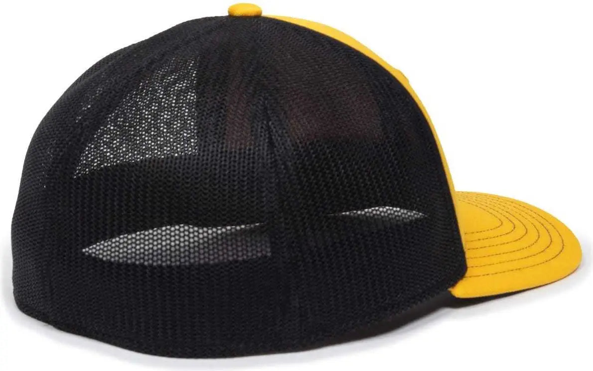 OC Sports OC12M Phenom Performance Twill Front Panel Cap -Gold Black