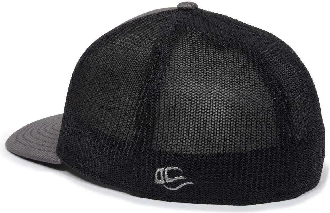 OC Sports OC12M Phenom Performance Twill Front Panel Cap -Graphite Black