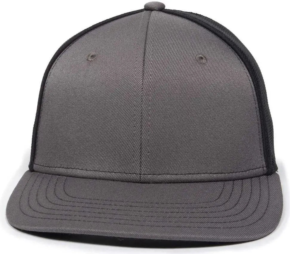 OC Sports OC12M Phenom Performance Twill Front Panel Cap -Graphite Black