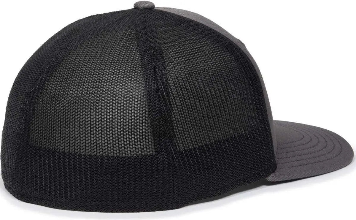 OC Sports OC12M Phenom Performance Twill Front Panel Cap -Graphite Black