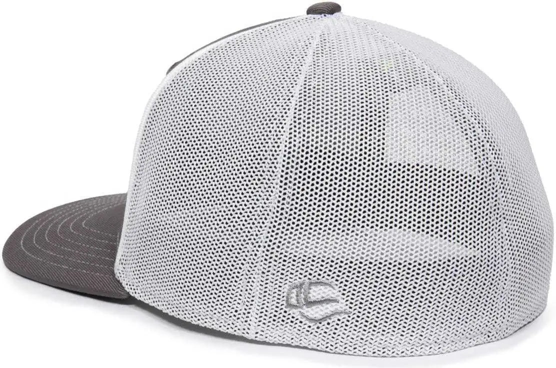 OC Sports OC12M Phenom Performance Twill Front Panel Cap -Graphite White