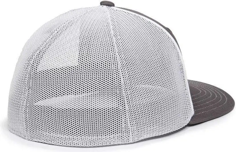 OC Sports OC12M Phenom Performance Twill Front Panel Cap -Graphite White