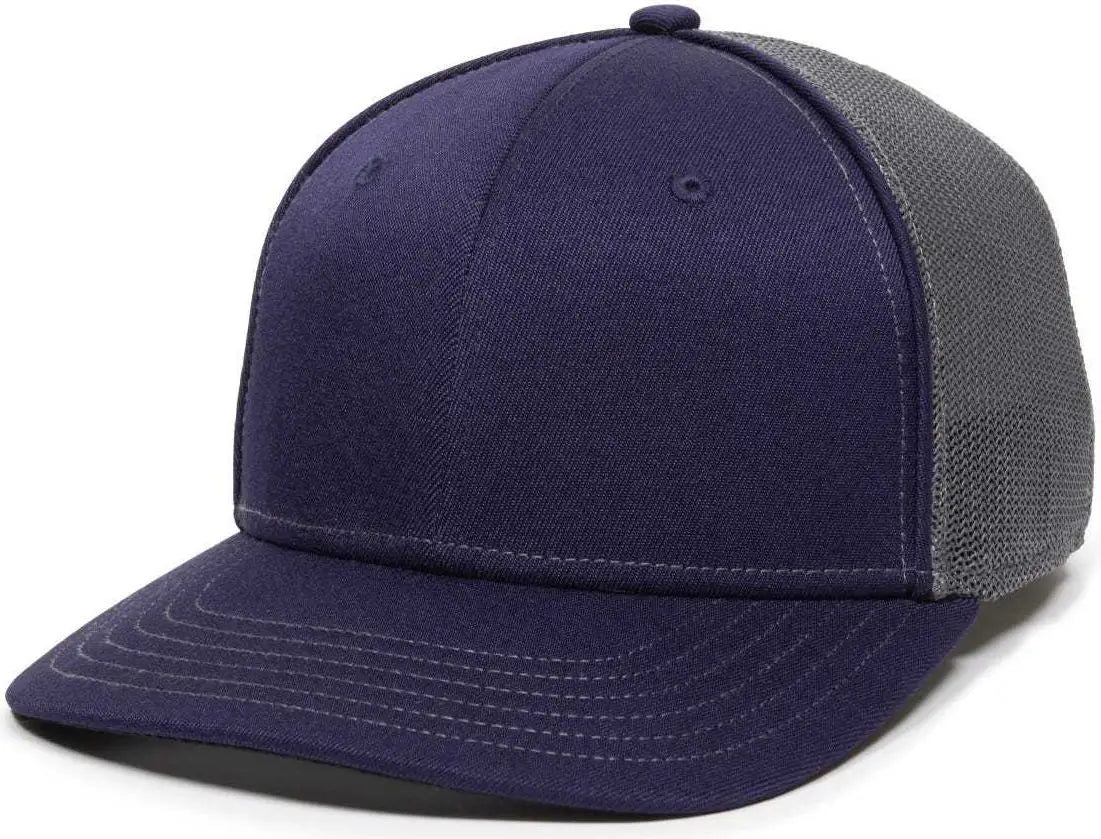 OC Sports OC12M Phenom Performance Twill Front Panel Cap -Navy Graphite