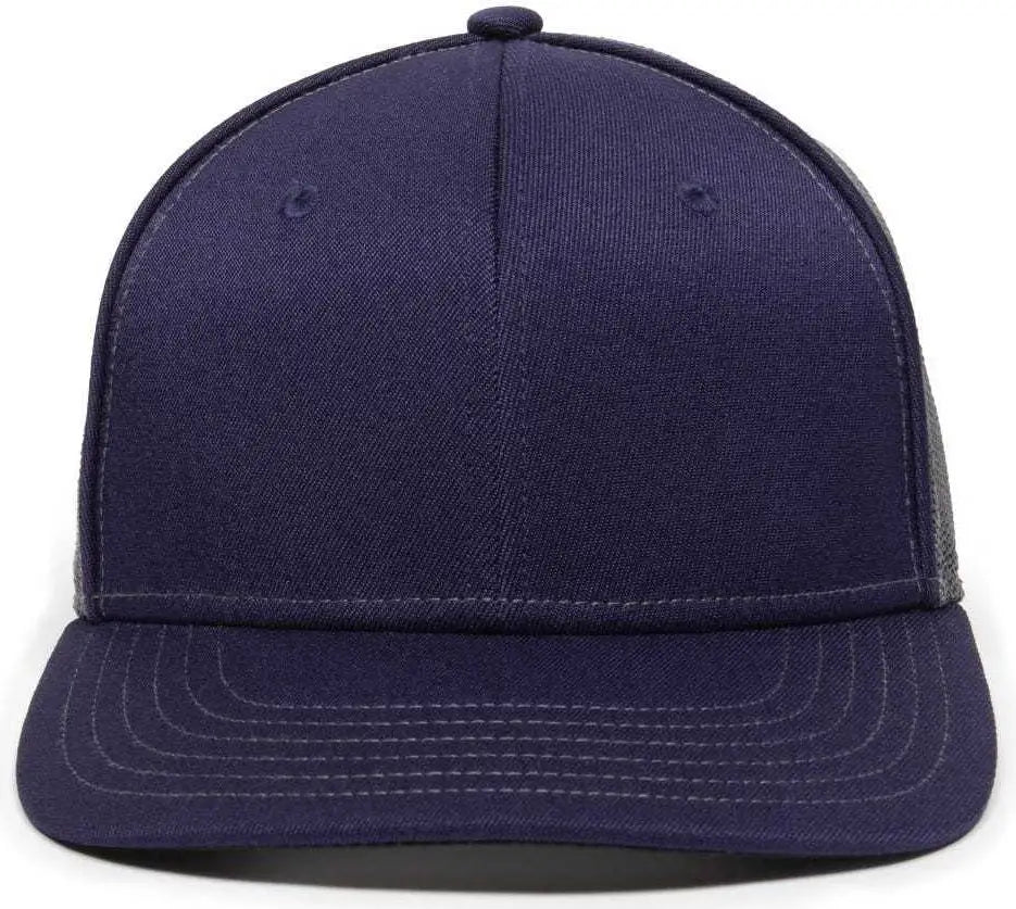 OC Sports OC12M Phenom Performance Twill Front Panel Cap -Navy Graphite