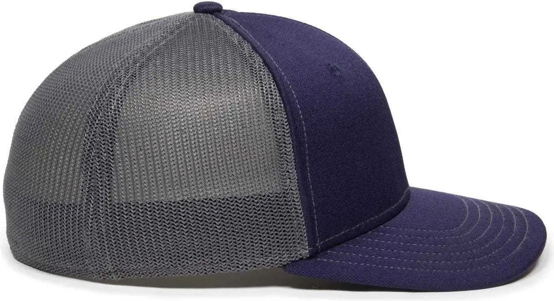 OC Sports OC12M Phenom Performance Twill Front Panel Cap -Navy Graphite