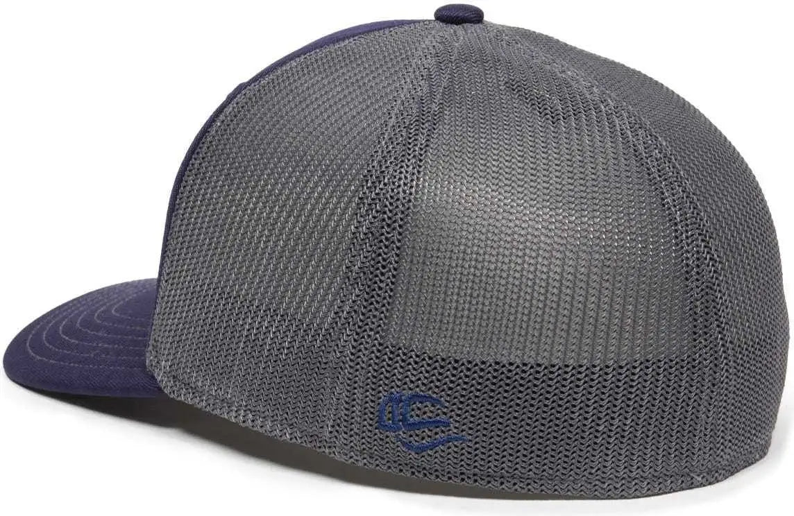 OC Sports OC12M Phenom Performance Twill Front Panel Cap -Navy Graphite