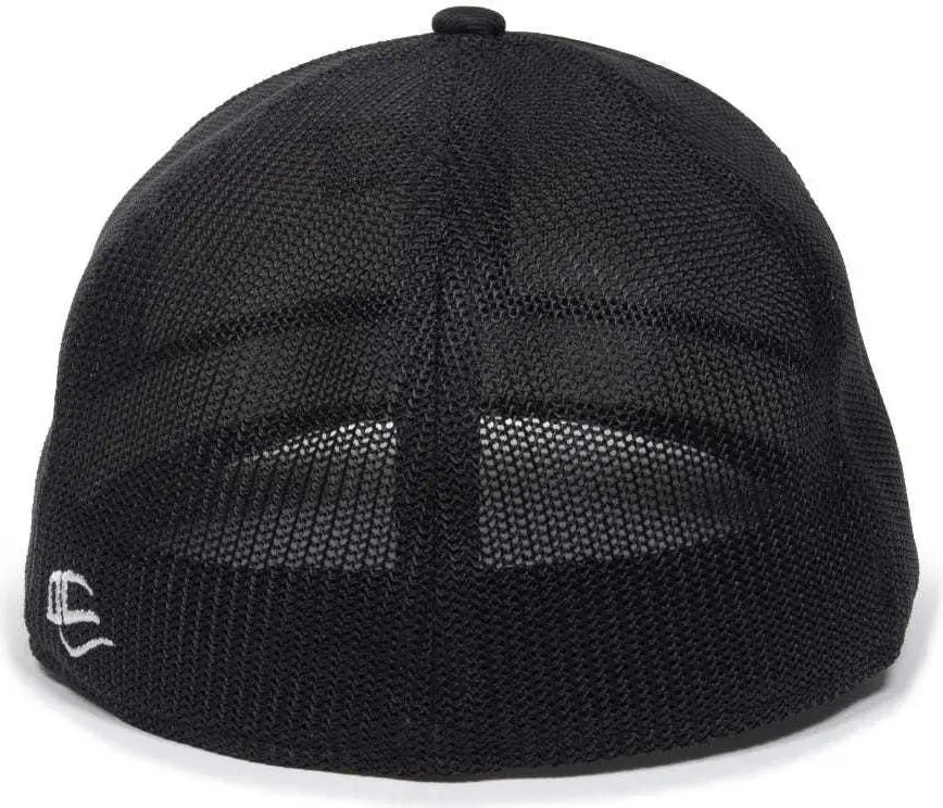 OC Sports OC12M Phenom Performance Twill Front Panel Cap -White Black Black