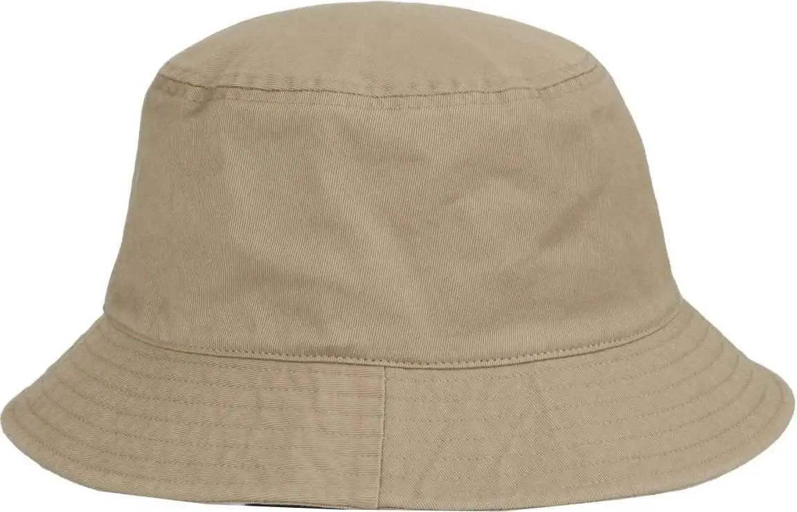 OC Sports OC200 Medium Washed Bucket Cotton Hat - Khaki - Khaki / OSFM