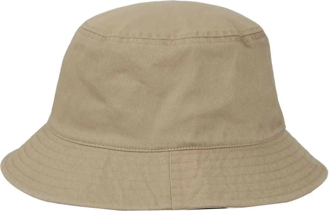 OC Sports OC200 Medium Washed Bucket Cotton Hat - Khaki - Khaki / OSFM
