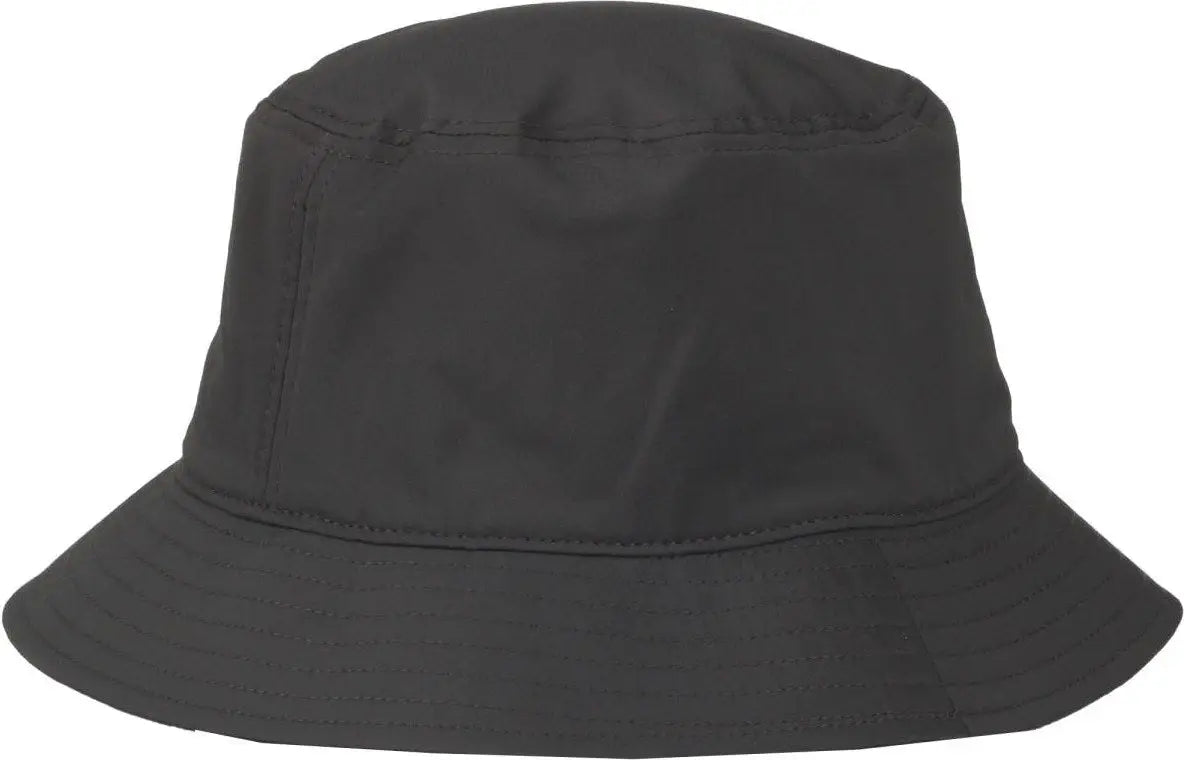 OC Sports OC200PF Medium Washed Bucket Polyester Hat - Graphite - Dark Gray / OSFM