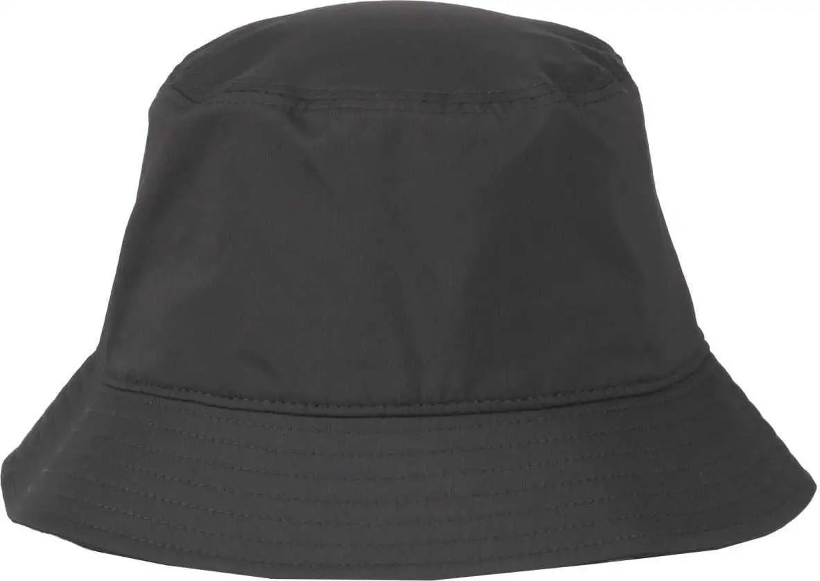 OC Sports OC200PF Medium Washed Bucket Polyester Hat - Graphite - Dark Gray / OSFM