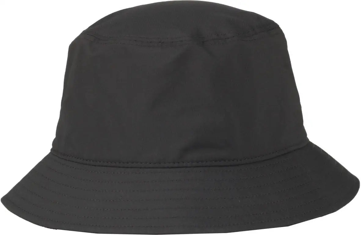 OC Sports OC200PF Medium Washed Bucket Polyester Hat - Graphite - Dark Gray / OSFM
