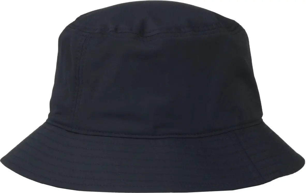 OC Sports OC200PF Medium Washed Bucket Polyester Hat - Navy - Navy / OSFM