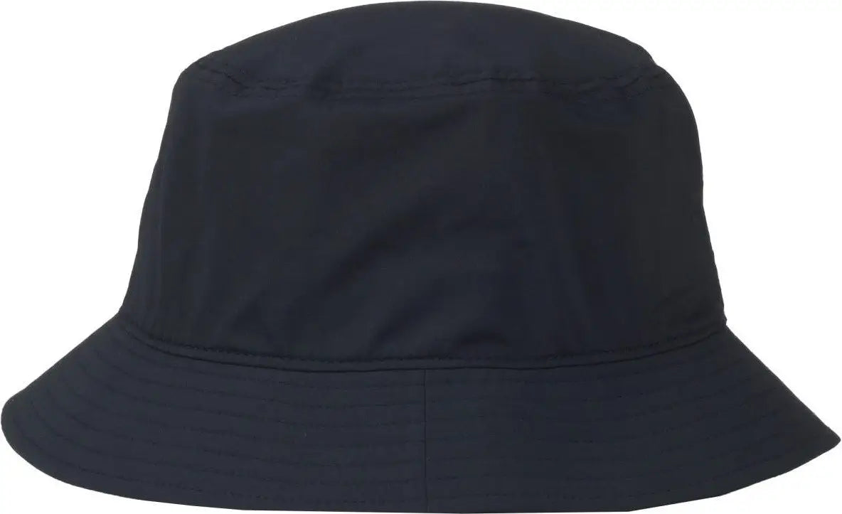OC Sports OC200PF Medium Washed Bucket Polyester Hat - Navy - Navy / OSFM