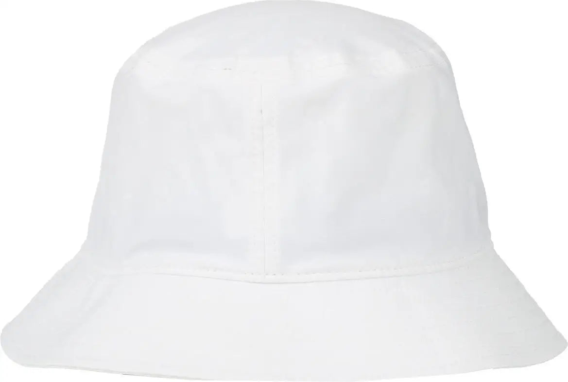 OC Sports OC200PF Medium Washed Bucket Polyester Hat - White - White / OSFM