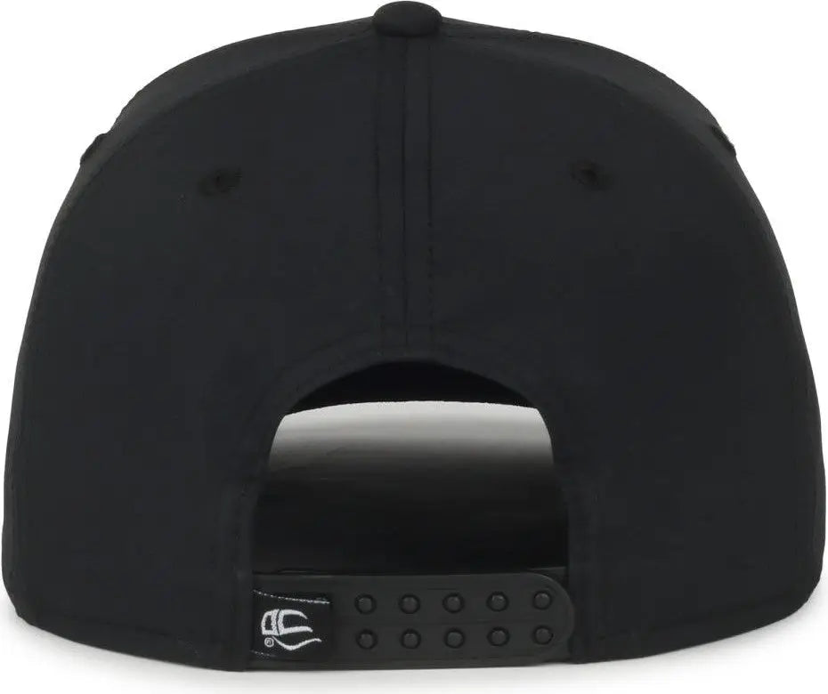 OC Sports OC360PF ProFlex Adjustable Solid Back Cap - Black - Black / OSFM
