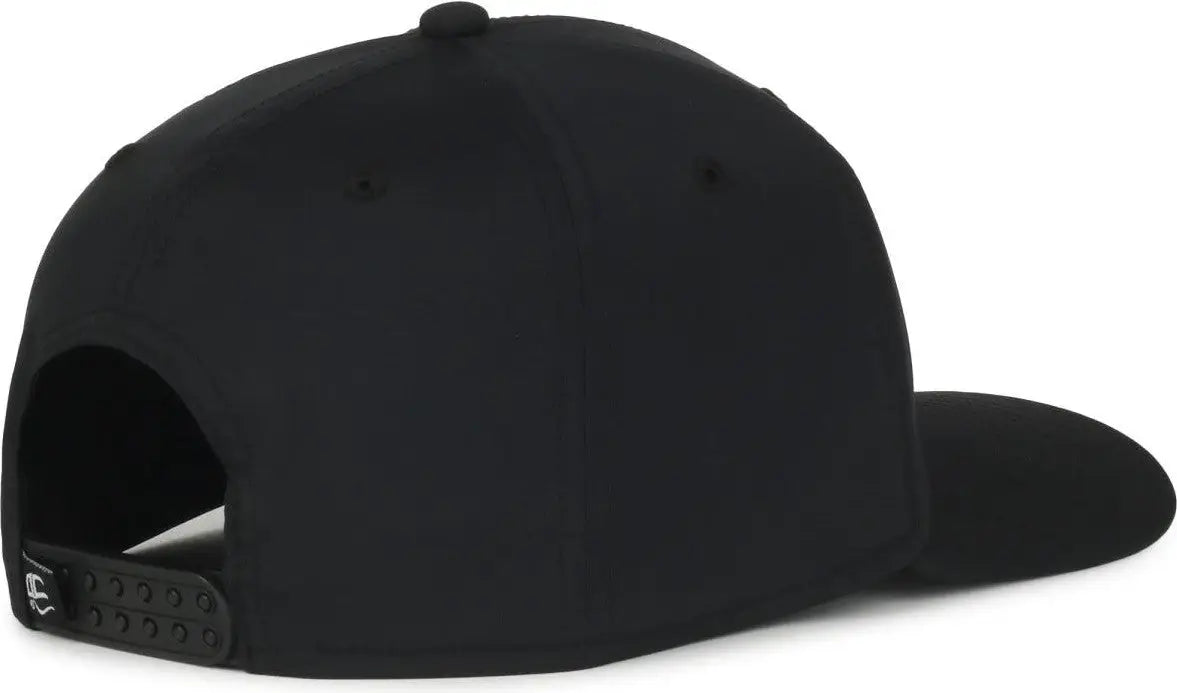 OC Sports OC360PF ProFlex Adjustable Solid Back Cap - Black - Black / OSFM