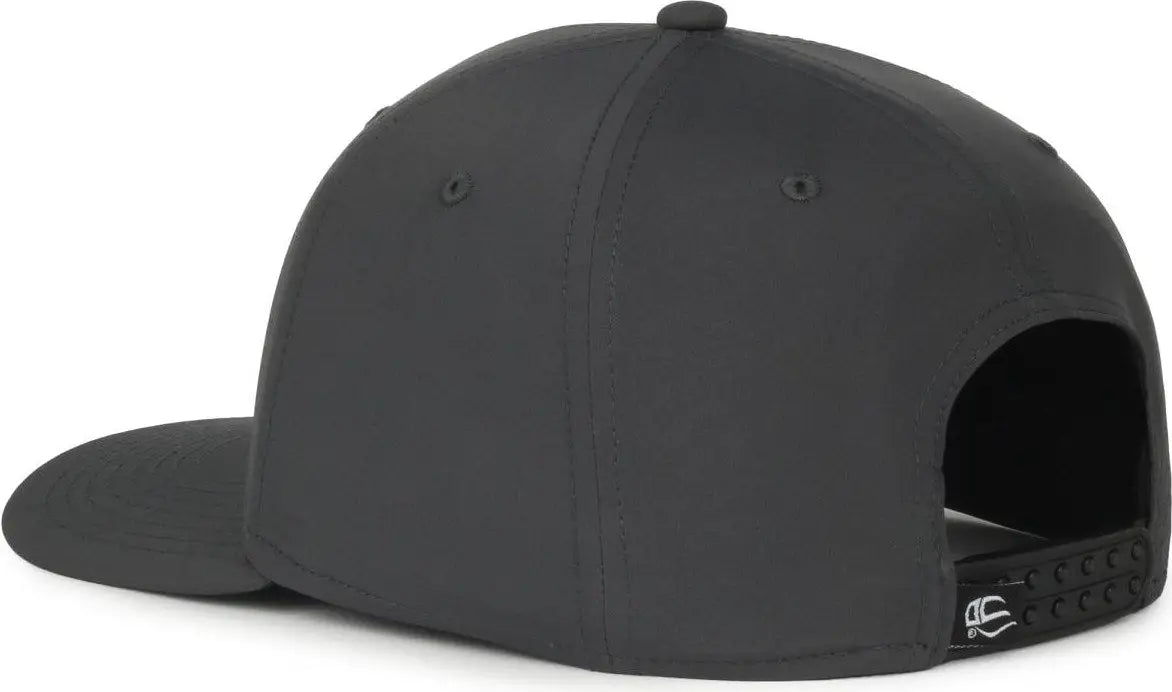 OC Sports OC360PF ProFlex Adjustable Solid Back Cap - Dark Gray - Gray / OSFM