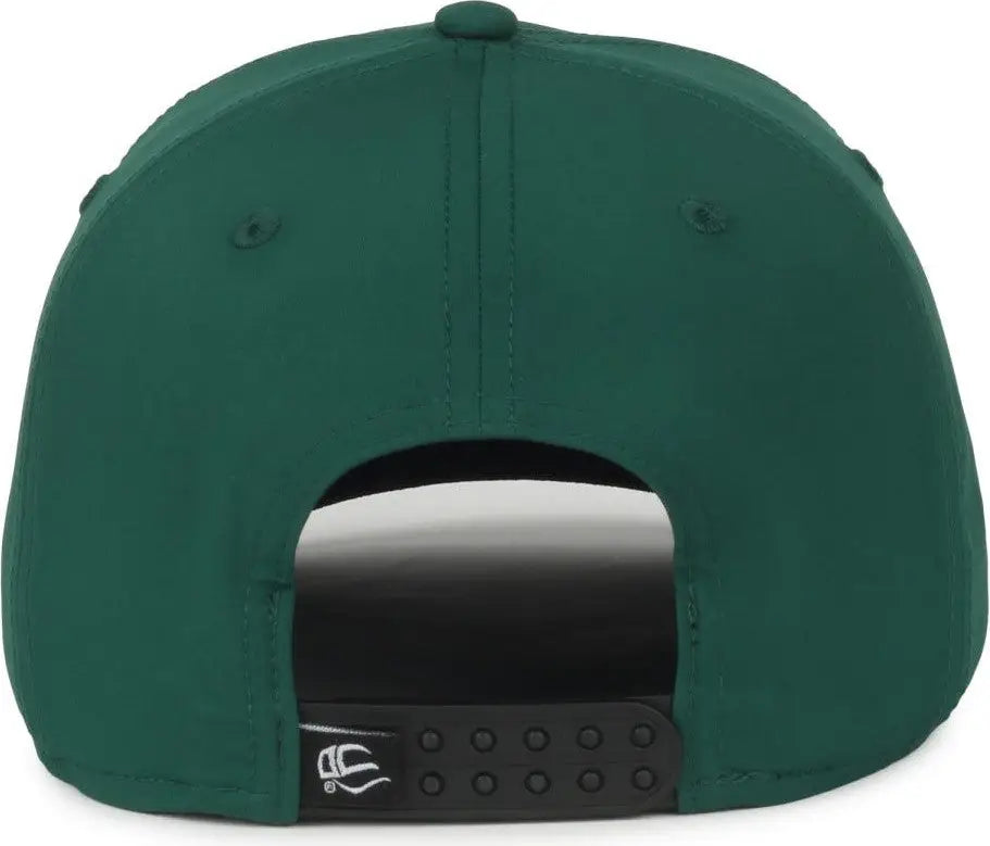 OC Sports OC360PF ProFlex Adjustable Solid Back Cap - Dark Green - Green / OSFM