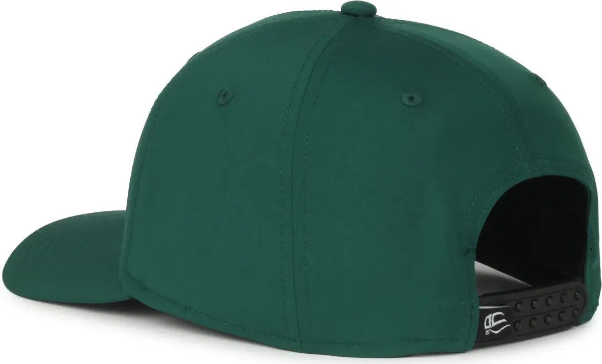 OC Sports OC360PF ProFlex Adjustable Solid Back Cap - Dark Green - Green / OSFM