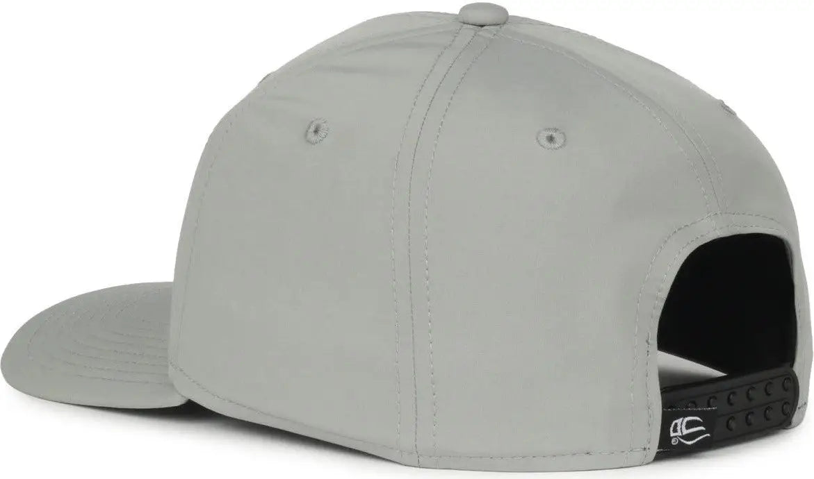 OC Sports OC360PF ProFlex Adjustable Solid Back Cap - Light Gray - Gray / OSFM