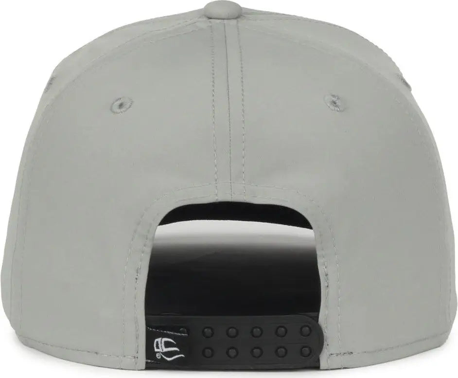 OC Sports OC360PF ProFlex Adjustable Solid Back Cap - Light Gray - Gray / OSFM